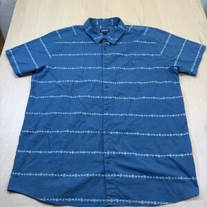 Patagonia Go To Shirt Short Sleeve Men's XXL Organic Cotton Tidepool Blue